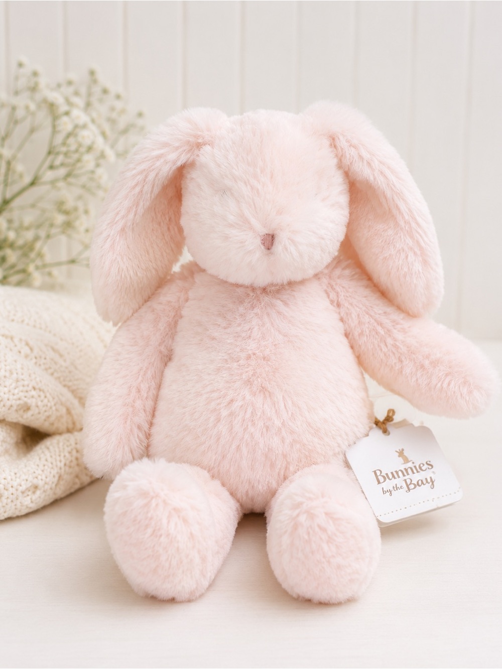 Bunnies by the‎ Bay Blush Pink Plush Bunny